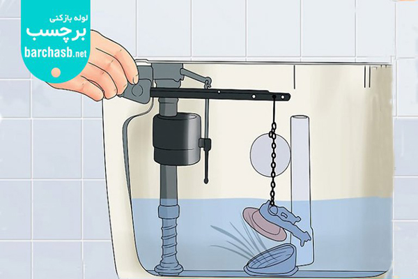 تمیز کردن فلاش تانک توالت فرنگی و خالی کردن آب آن