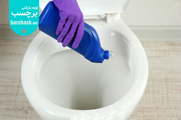 ضدعفونی توالت فرنگی با استفاده از محلول های ضد عفونی کننده