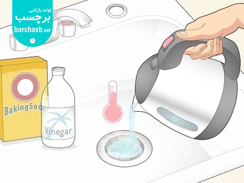 بوی بد سینک ظرفشویی با آب جوش و مواد شوینده