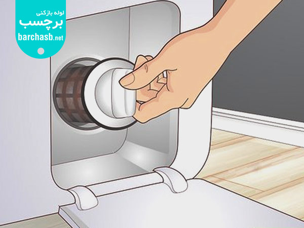 بررسی پمپ تخلیه ماشین برای گرفتگی لوله